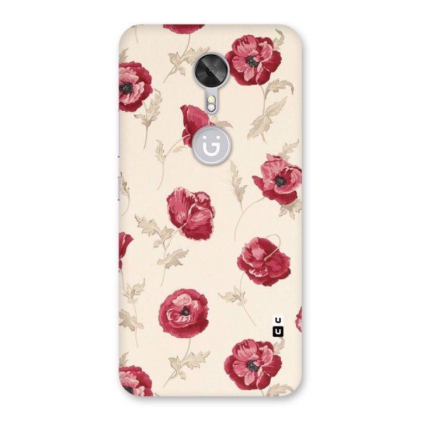 Red Rose Floral Art Back Case for Gionee A1