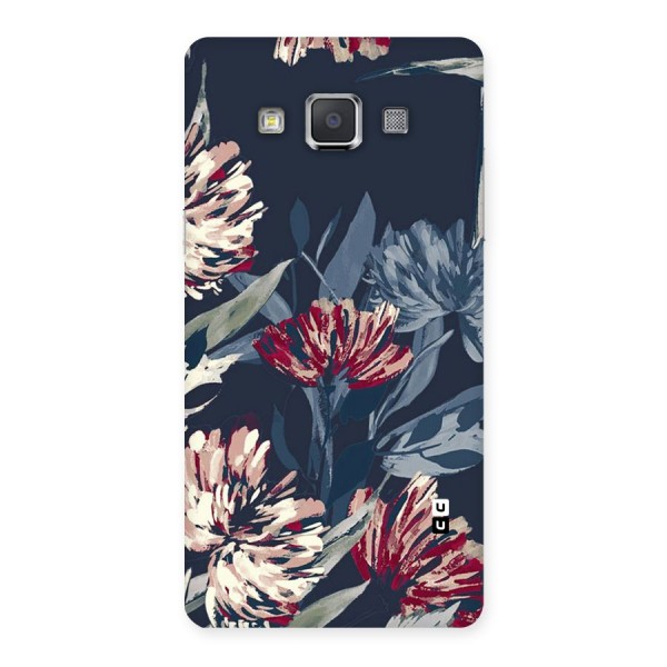 Red Rugged Floral Pattern Back Case for Galaxy Grand 3