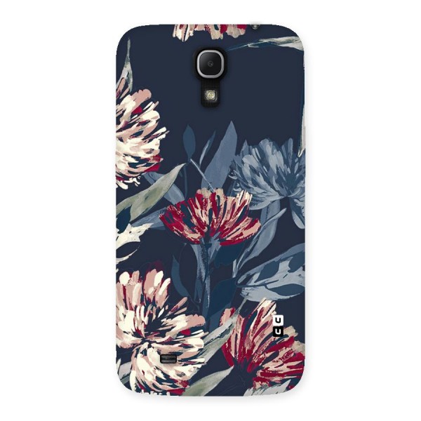 Red Rugged Floral Pattern Back Case for Galaxy Mega 6.3