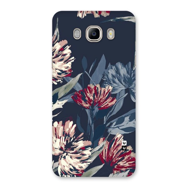 Red Rugged Floral Pattern Back Case for Galaxy On8