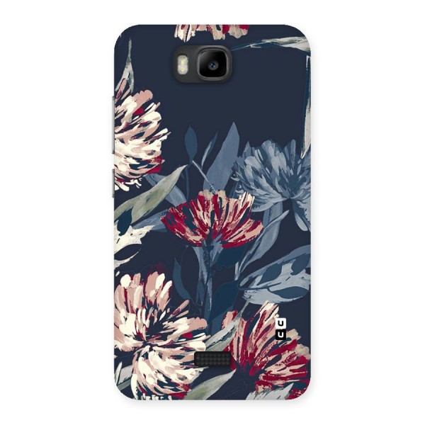 Red Rugged Floral Pattern Back Case for Honor Bee