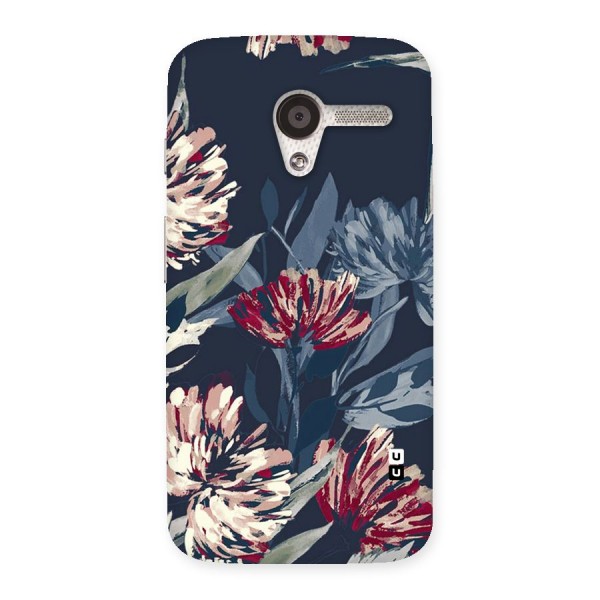 Red Rugged Floral Pattern Back Case for Moto X