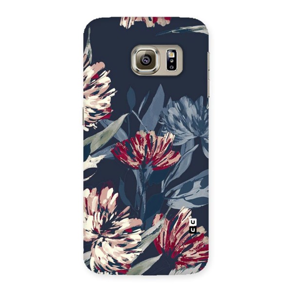 Red Rugged Floral Pattern Back Case for Samsung Galaxy S6 Edge