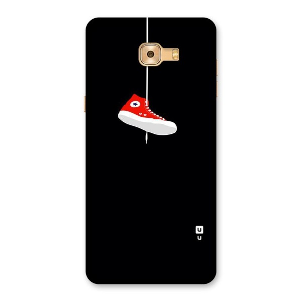 Red Shoe Hanging Back Case for Galaxy C9 Pro
