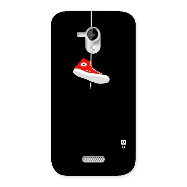 Red Shoe Hanging Back Case for Micromax Canvas HD A116
