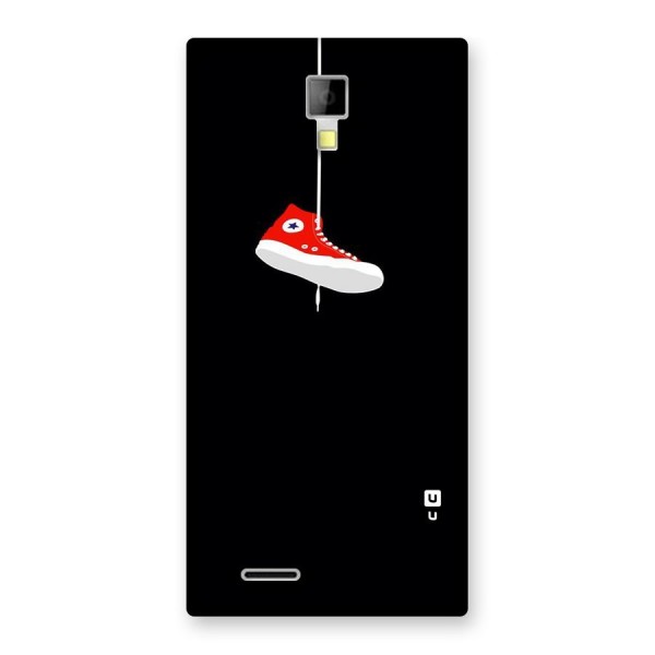 Red Shoe Hanging Back Case for Micromax Canvas Xpress A99