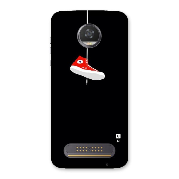 Red Shoe Hanging Back Case for Moto Z2 Play