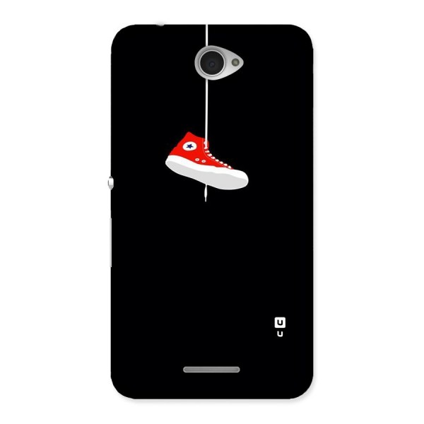 Red Shoe Hanging Back Case for Sony Xperia E4