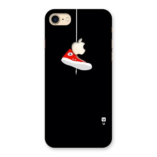 Red Shoe Hanging Back Case for iPhone 7 Apple Cut