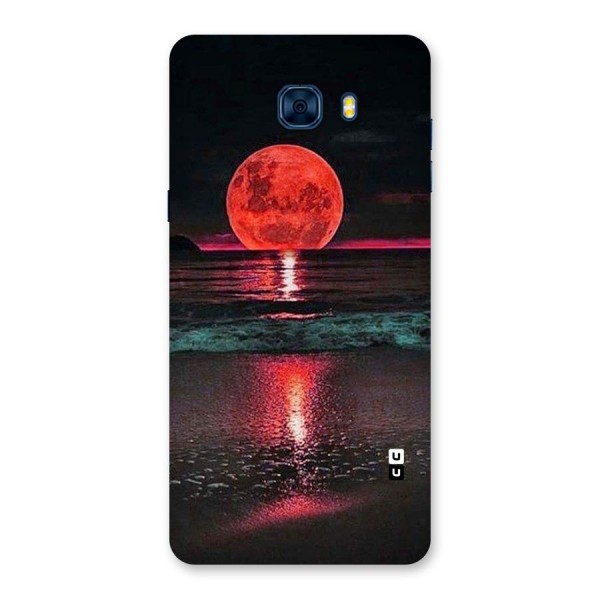 Red Sun Ocean Back Case for Galaxy C7 Pro