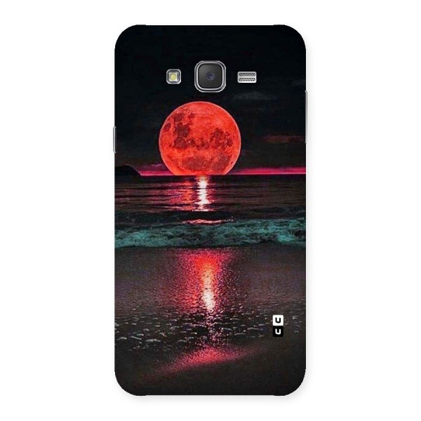 Red Sun Ocean Back Case for Galaxy J7