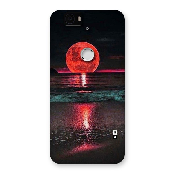 Red Sun Ocean Back Case for Google Nexus-6P