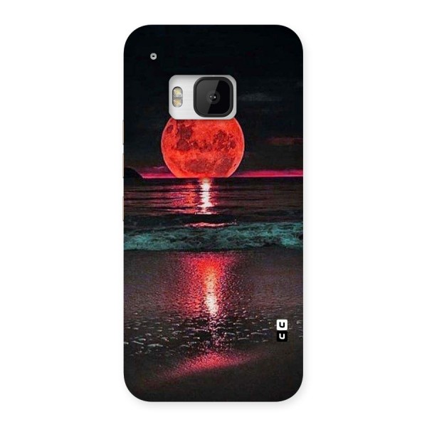 Red Sun Ocean Back Case for HTC One M9