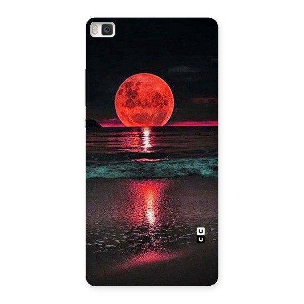 Red Sun Ocean Back Case for Huawei P8