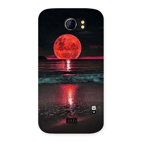 Red Sun Ocean Back Case for Micromax Canvas 2 A110