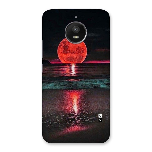 Red Sun Ocean Back Case for Moto E4 Plus
