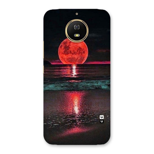 Red Sun Ocean Back Case for Moto G5s