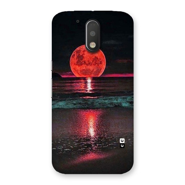 Red Sun Ocean Back Case for Motorola Moto G4
