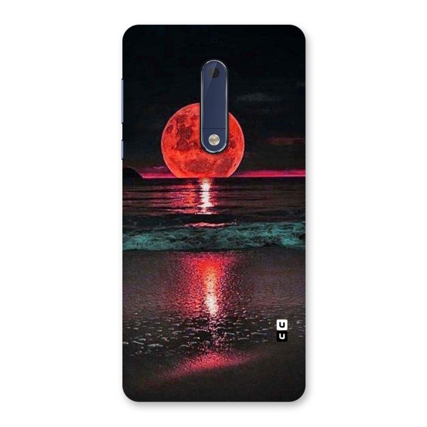 Red Sun Ocean Back Case for Nokia 5