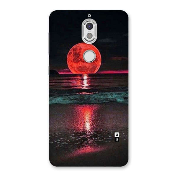 Red Sun Ocean Back Case for Nokia 7