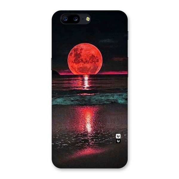 Red Sun Ocean Back Case for OnePlus 5