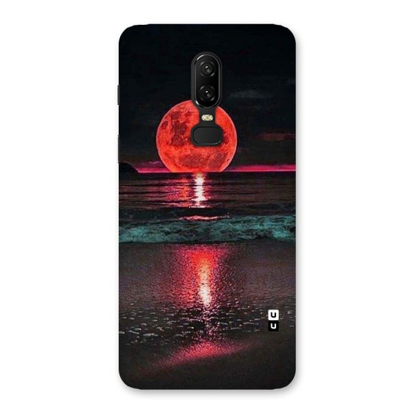 Red Sun Ocean Back Case for OnePlus 6