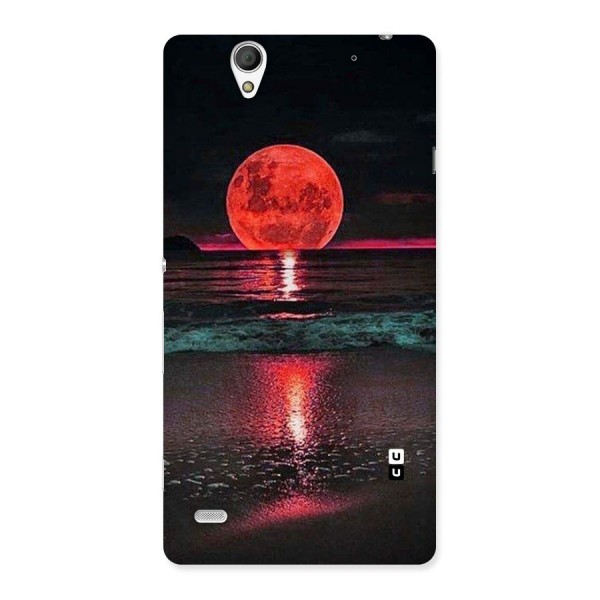 Red Sun Ocean Back Case for Sony Xperia C4