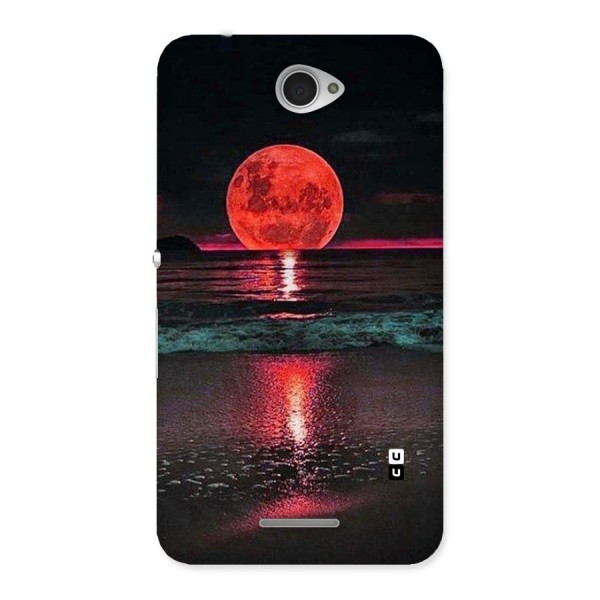 Red Sun Ocean Back Case for Sony Xperia E4