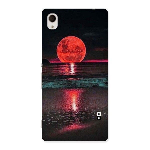 Red Sun Ocean Back Case for Sony Xperia M4