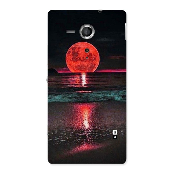 Red Sun Ocean Back Case for Sony Xperia SP