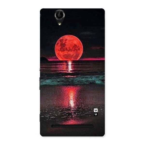 Red Sun Ocean Back Case for Sony Xperia T2