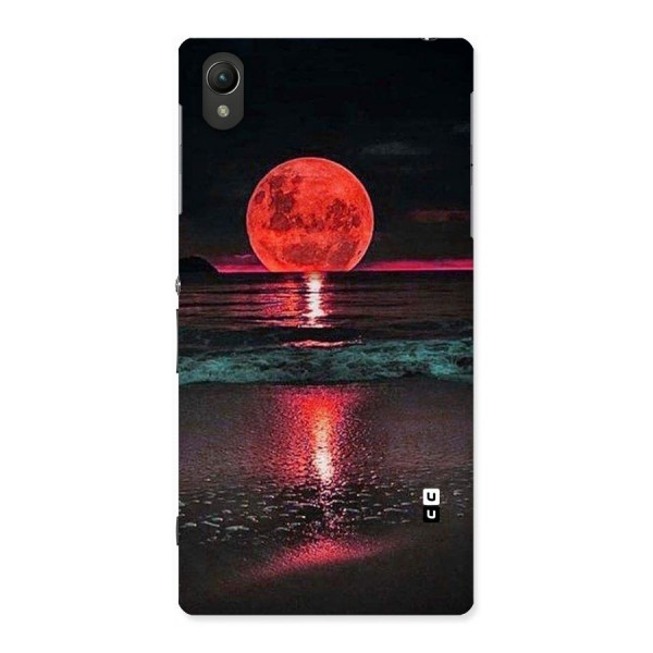 Red Sun Ocean Back Case for Sony Xperia Z1