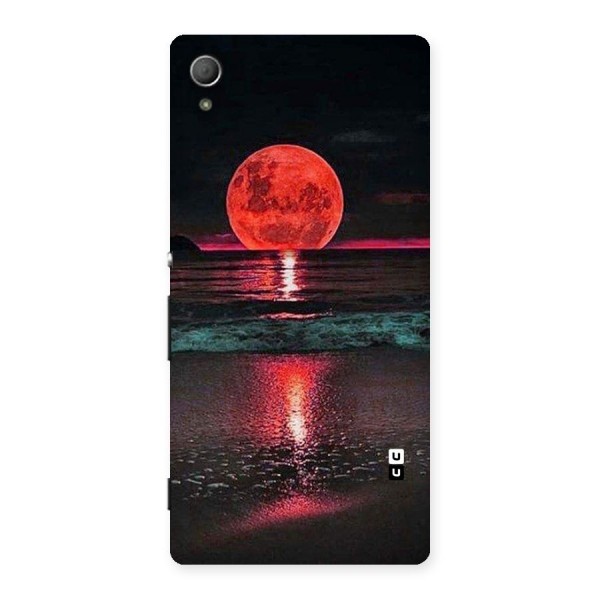 Red Sun Ocean Back Case for Xperia Z3 Plus