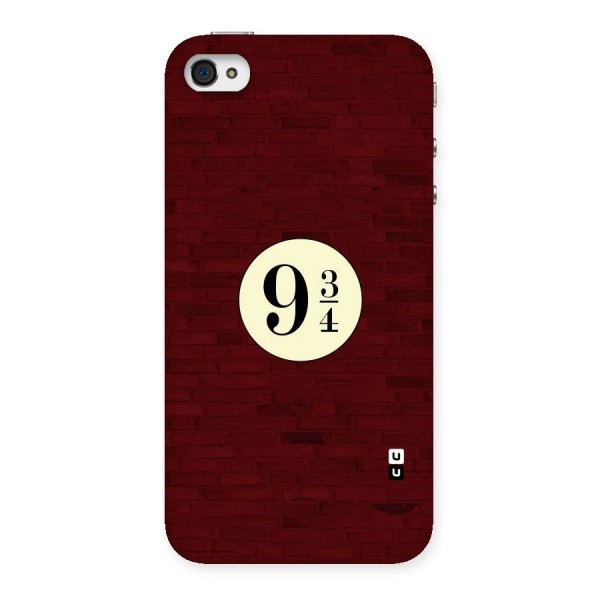 Red Wall Express Back Case for iPhone 4 4s