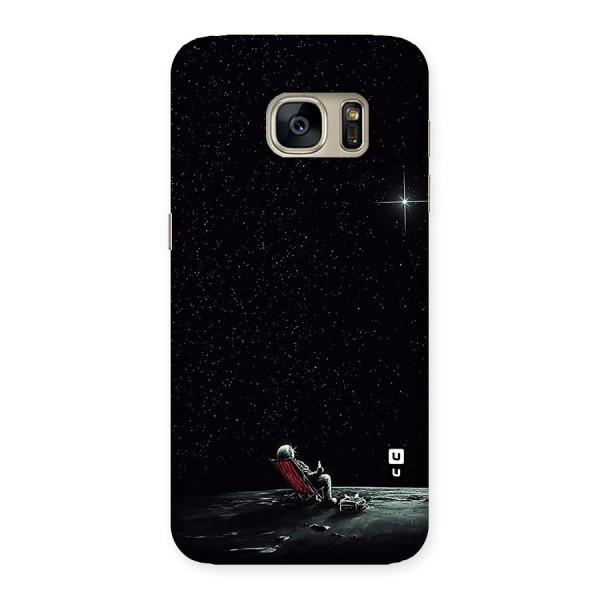 Resting Spaceman Face Back Case for Galaxy S7