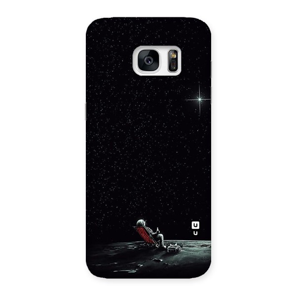 Resting Spaceman Face Back Case for Galaxy S7 Edge