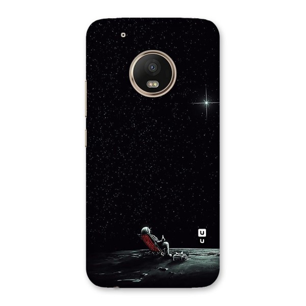 Resting Spaceman Face Back Case for Moto G5 Plus