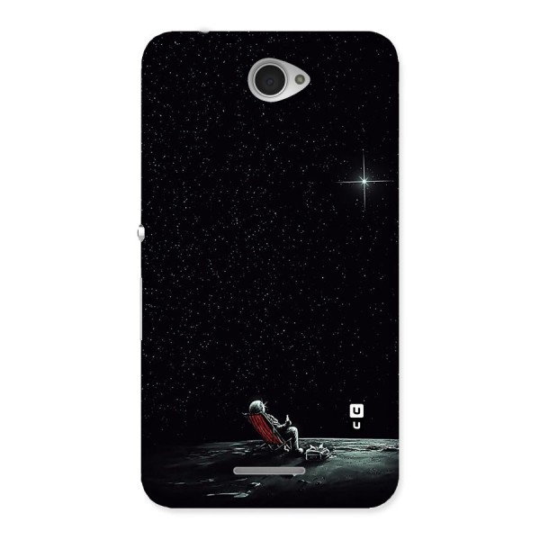 Resting Spaceman Face Back Case for Sony Xperia E4