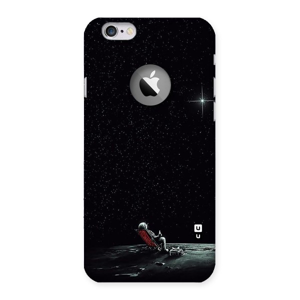 Resting Spaceman Face Back Case for iPhone 6 Logo Cut