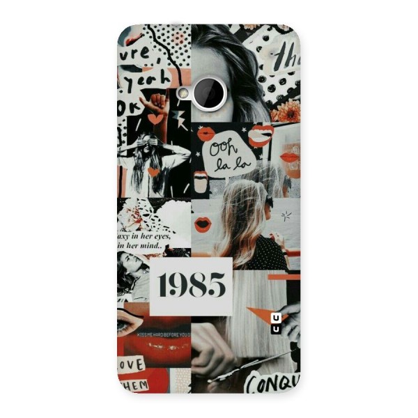Retro Pattern Back Case for HTC One M7