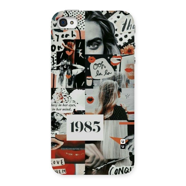 Retro Pattern Back Case for iPhone 4 4s