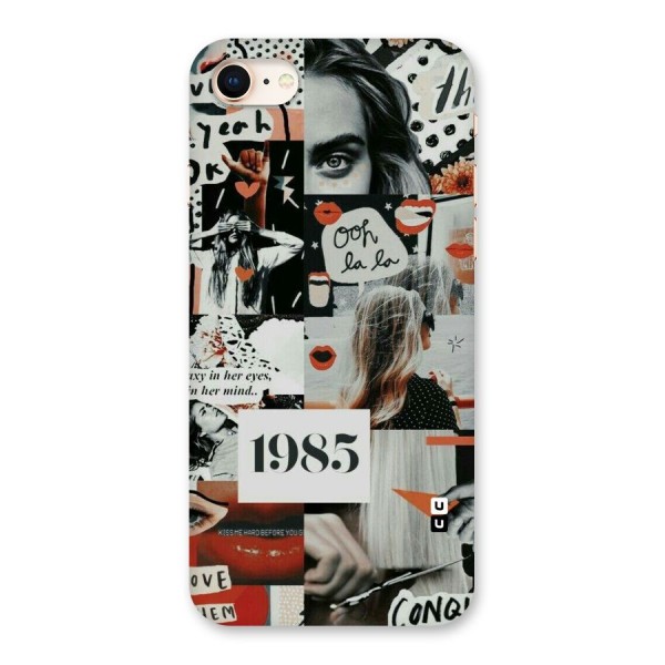 Retro Pattern Back Case for iPhone 8