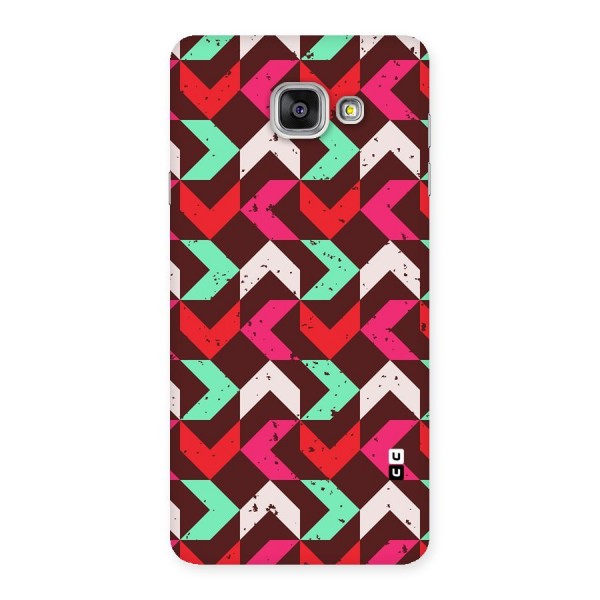 Retro Red Pink Pattern Back Case for Galaxy A7 2016