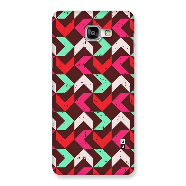Retro Red Pink Pattern Back Case for Galaxy A9