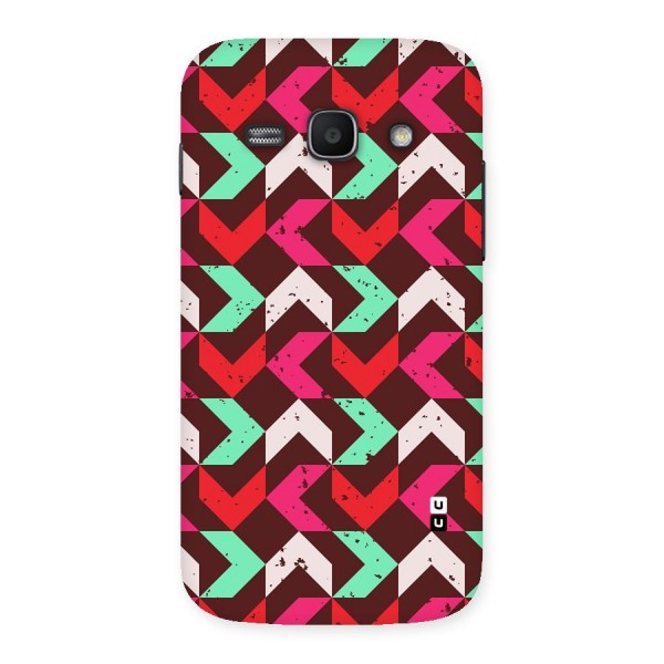 Retro Red Pink Pattern Back Case for Galaxy Ace 3