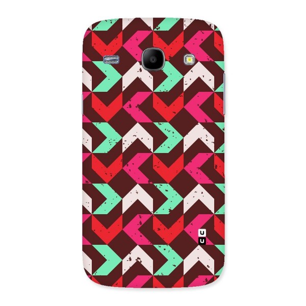 Retro Red Pink Pattern Back Case for Galaxy Core