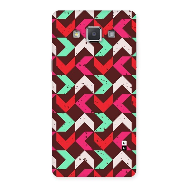 Retro Red Pink Pattern Back Case for Galaxy Grand 3