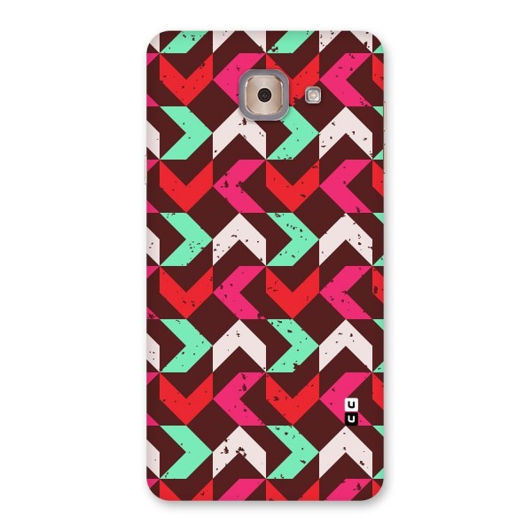 Retro Red Pink Pattern Back Case for Galaxy J7 Max
