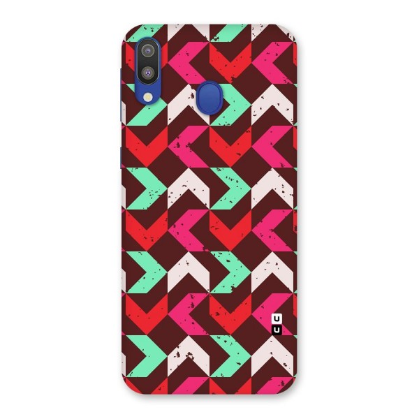 Retro Red Pink Pattern Back Case for Galaxy M20
