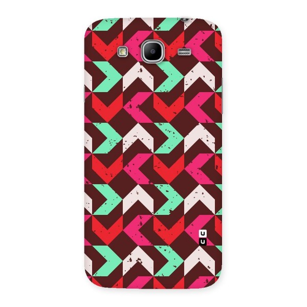 Retro Red Pink Pattern Back Case for Galaxy Mega 5.8